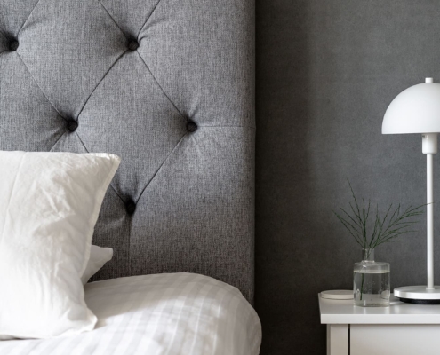 detail shot of a bed