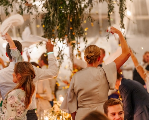 people dancing at a wedding celebration