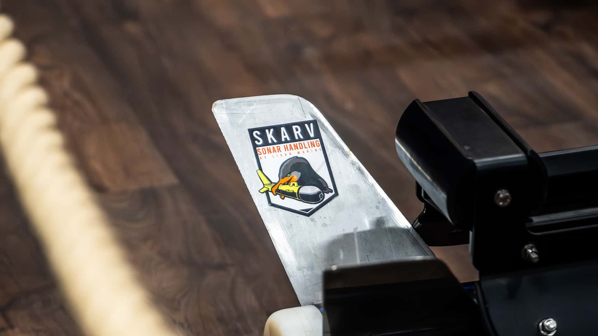 Close up of a Lidan Marine product in a showroom