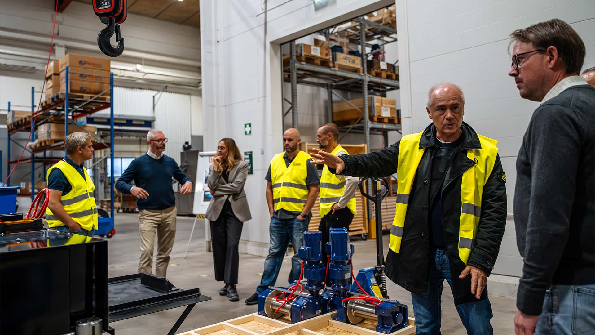visitors during a corporate meet in a workshop