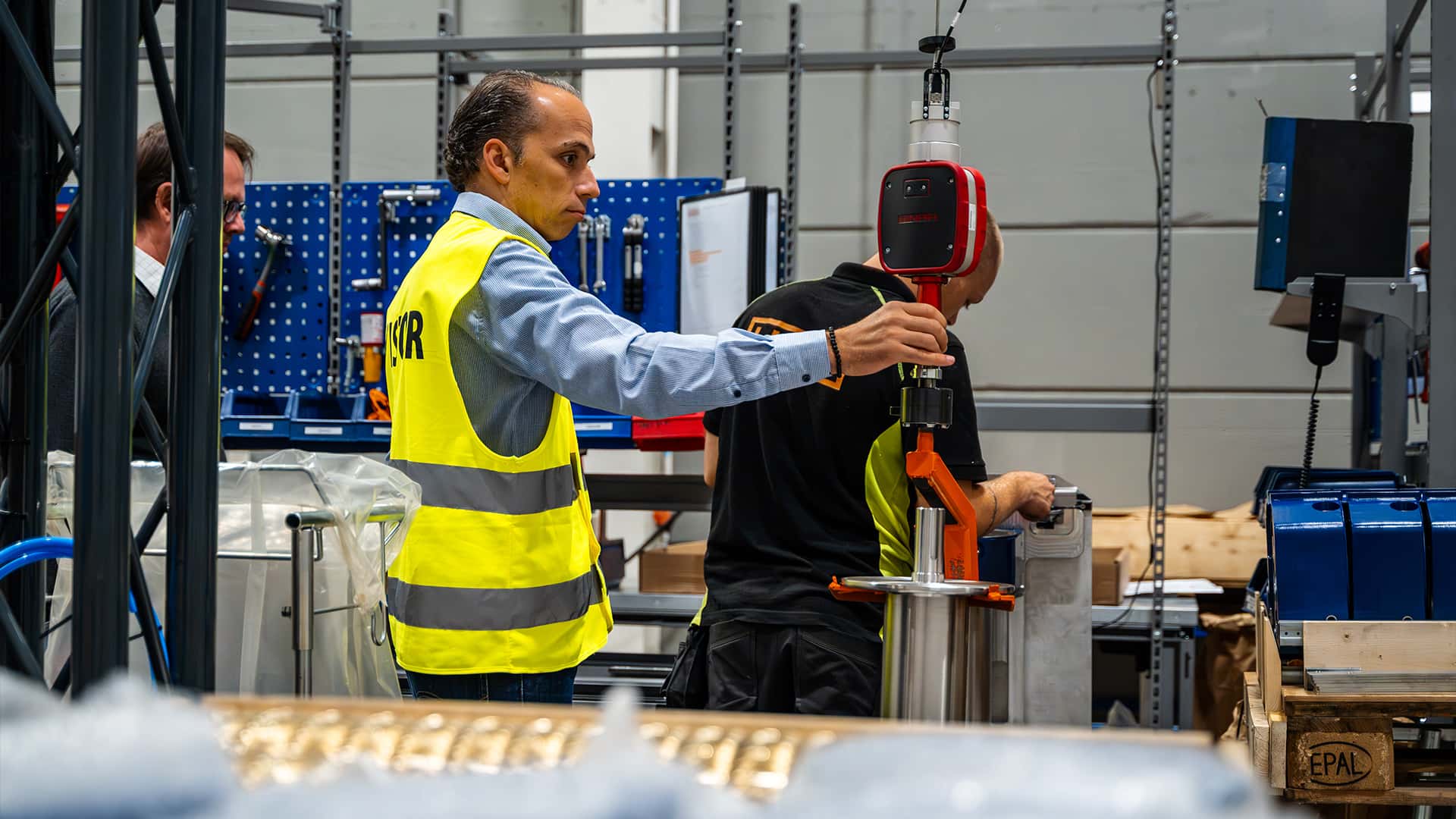 visitors during a corporate meet in a workshop