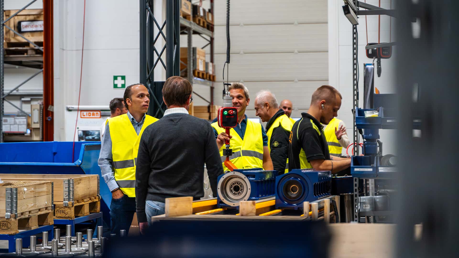visitors during a corporate meet in a workshop