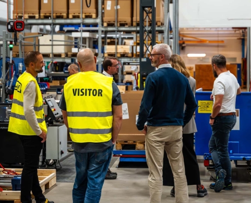 visitors during a corporate meet in a workshop