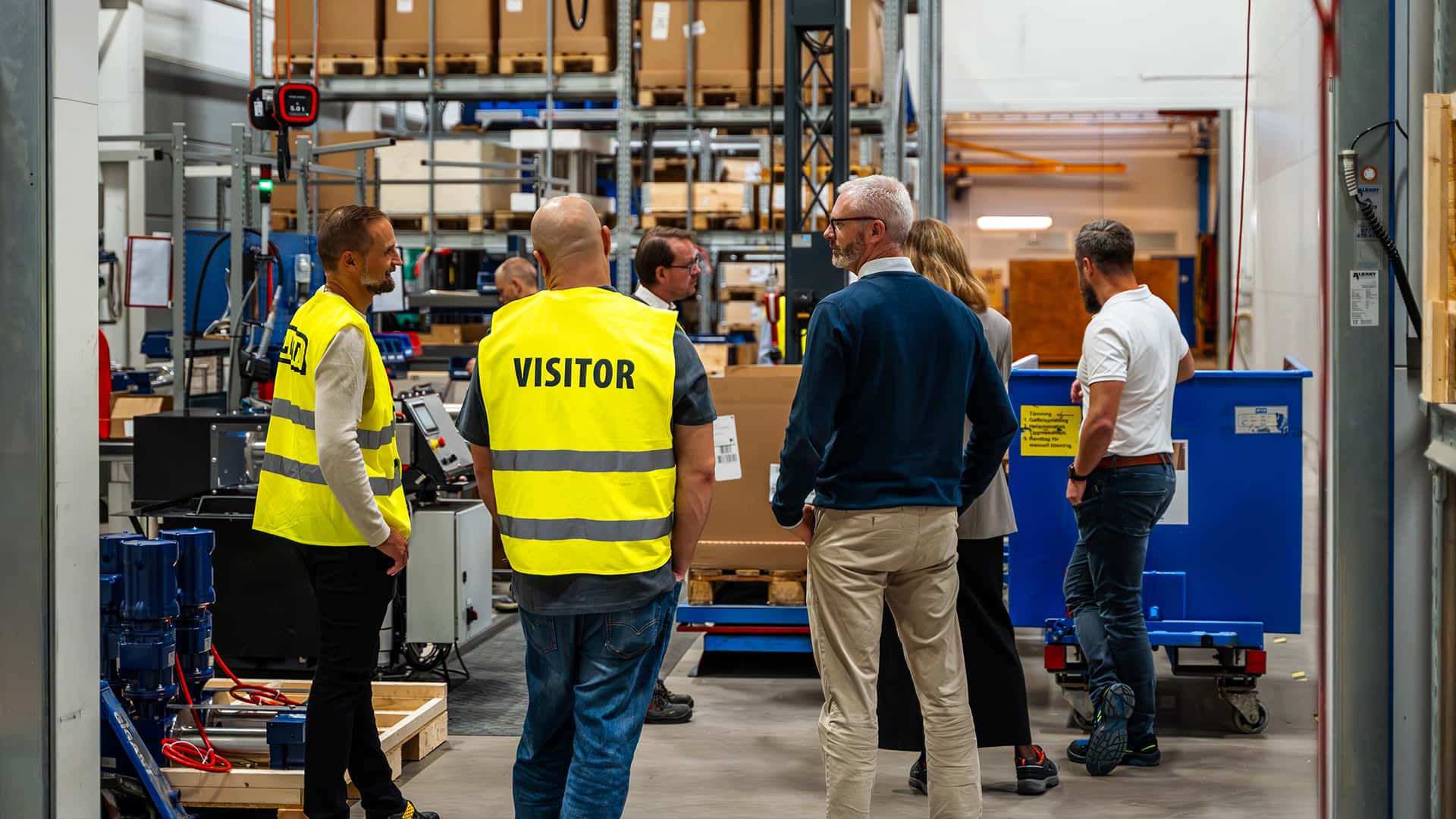 visitors during a corporate meet in a workshop