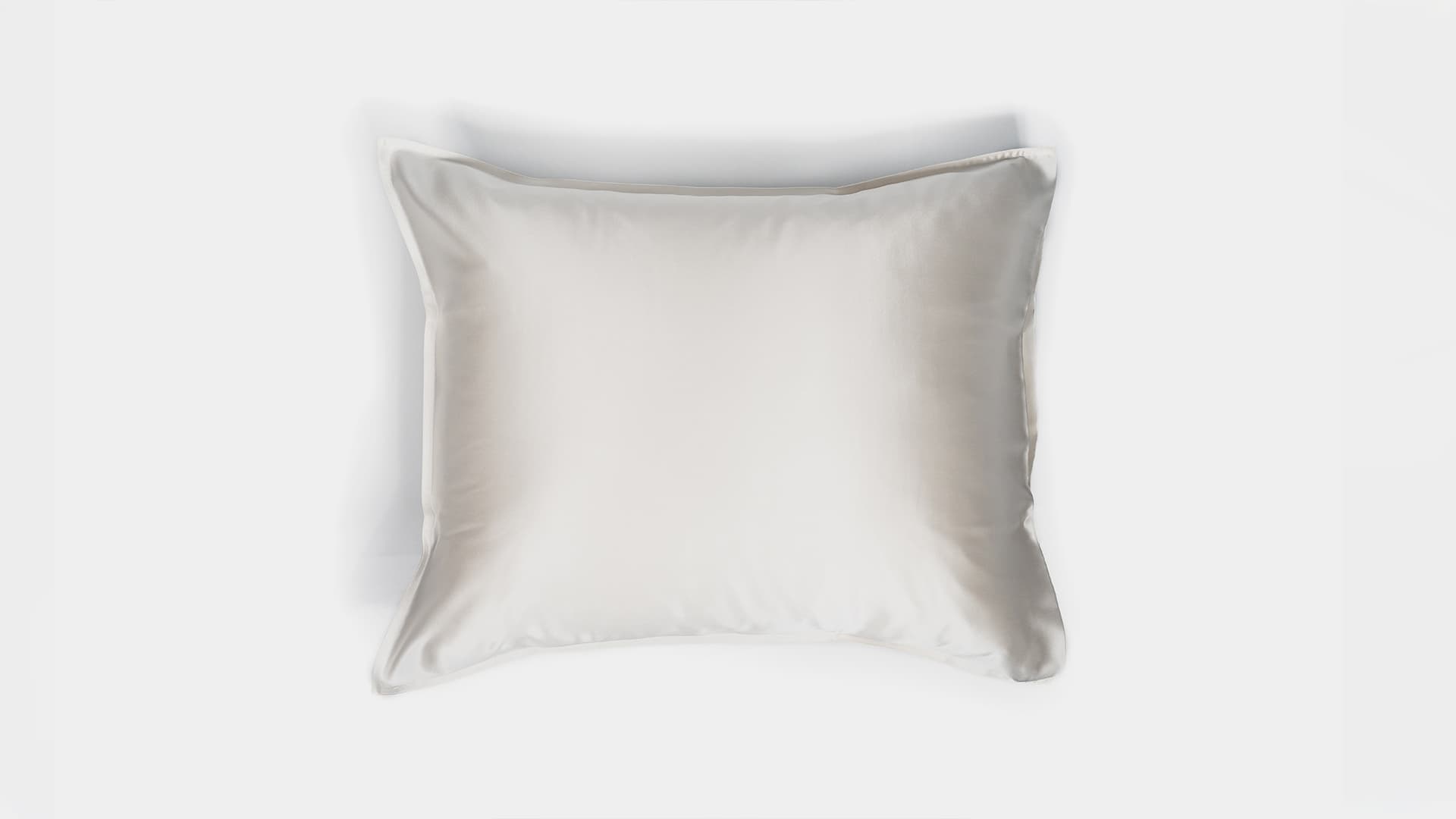 silk pillow from above shot in a studio