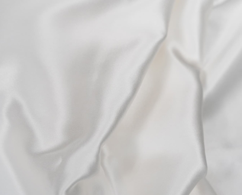 close up of the silk of a pillow